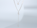Double Layers Heart Lock Necklace