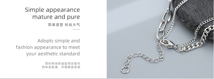 Double Layers Heart Lock Necklace