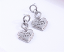 Unique Heart-Shaped Letter Earrings