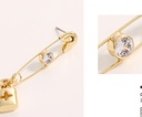 Stylish Love Lock Clip Earrings
