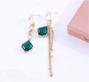 Exquisite Zircon Long Irregular Earrings