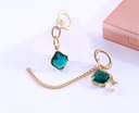 Exquisite Zircon Long Irregular Earrings