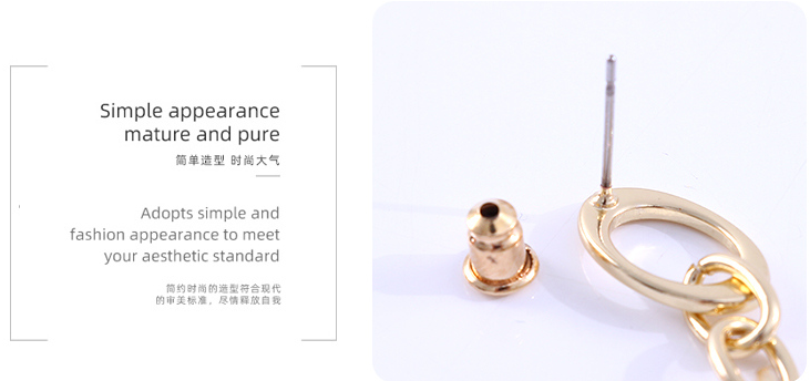 Exquisite Zircon Long Irregular Earrings