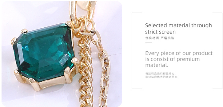 Exquisite Zircon Long Irregular Earrings