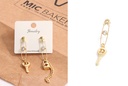 Stylish Love Lock Clip Earrings