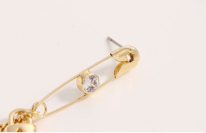 Stylish Love Lock Clip Earrings