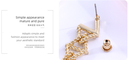 Elegant Square Bead Earrings
