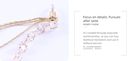 Elegant Artificial Pearl Zircon Tassel Earrings