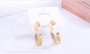 Metal Irregular Round Large Earrings