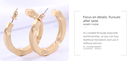 Metal Irregular Round Large Earrings