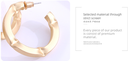 Metal Irregular Round Large Earrings