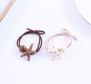 Cute Polka Dot Resin Starfish Hair Tie 1 Piece