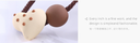 Cute Polka Dot Resin Loving Heart Ball Hair Tie 1 Piece