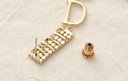 Elegant Letter Rhinestone Earrings