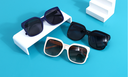 Stylish Big Frame Unisex Sunglasses for Adult(Bluish Violet)