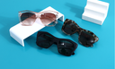 Trendy Polygon Frame Unisex Sunglasses for Adult(Black)