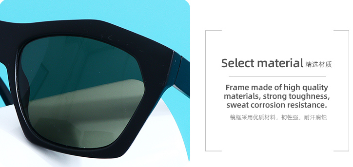 Trendy Polygon Frame Unisex Sunglasses for Adult(Black)