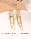 Simple Loving Heart Artificial Pearl Rhinestone Earrings