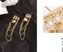 Simple Loving Heart Artificial Pearl Rhinestone Earrings