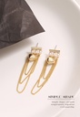 Simple Loving Heart Artificial Pearl Rhinestone Earrings