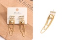 Simple Loving Heart Artificial Pearl Rhinestone Earrings