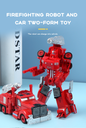 Firefighting Robot and Car Two-Form Toy(Concrete Mixer)SY6278A-3