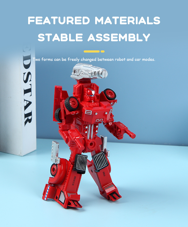 Firefighting Robot and Car Two-Form Toy(Concrete Mixer)SY6278A-3