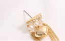 Simple Loving Heart Artificial Pearl Rhinestone Earrings
