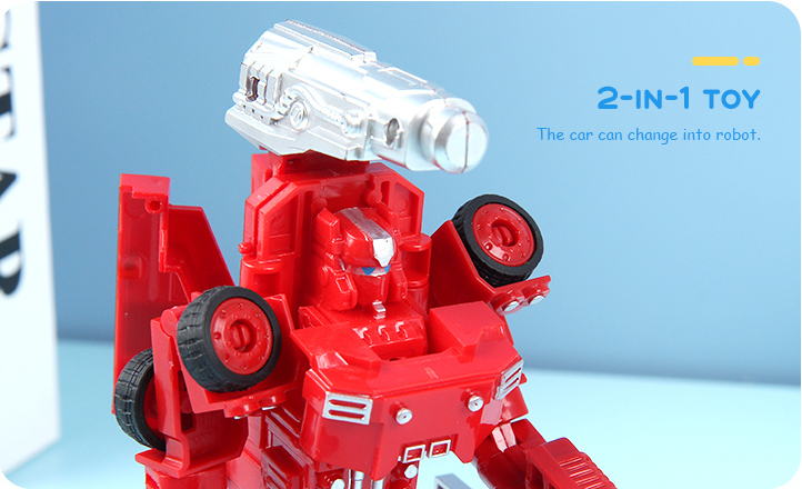 Firefighting Robot and Car Two-Form Toy(Concrete Mixer)SY6278A-3