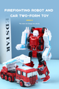 Firefighting Robot and Car Two-Form Toy(Crane)SY6278A-4