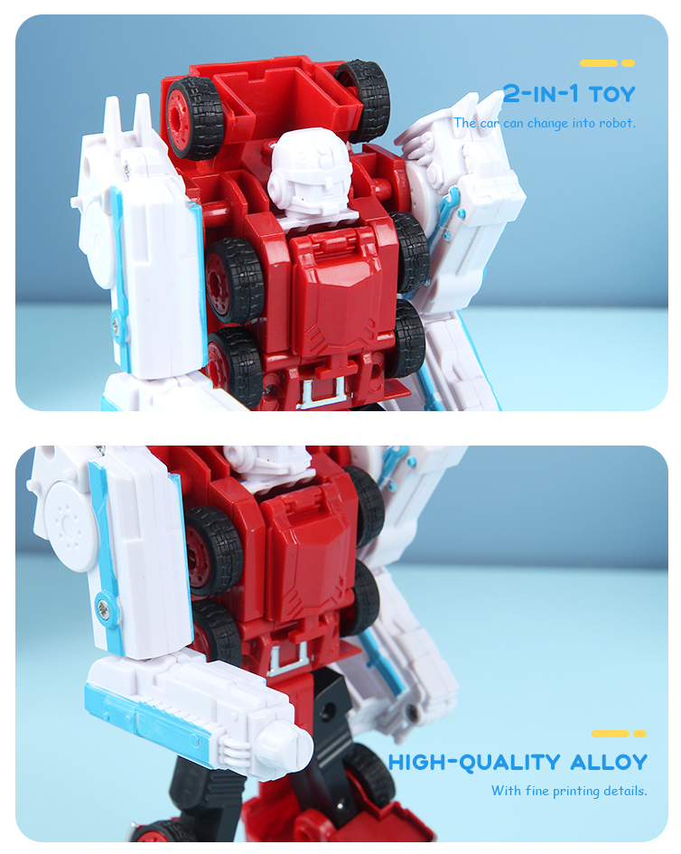 Firefighting Robot and Car Two-Form Toy(Crane)SY6278A-4