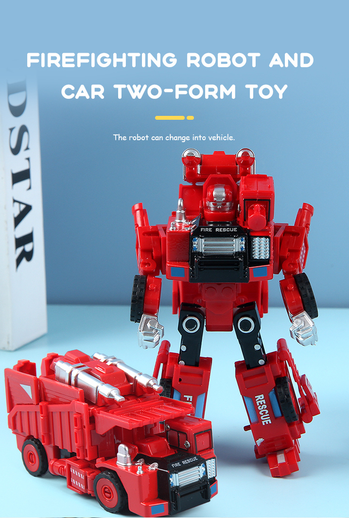 Firefighting Robot and Car Two-Form Toy(Mining Truck)SY6278A-5