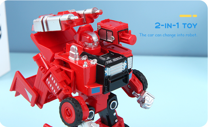 Firefighting Robot and Car Two-Form Toy(Mining Truck)SY6278A-5