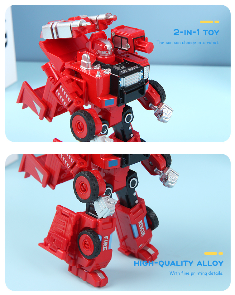 Firefighting Robot and Car Two-Form Toy(Mining Truck)SY6278A-5