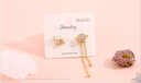 925 Silver Needle Planet Irregular Earrings