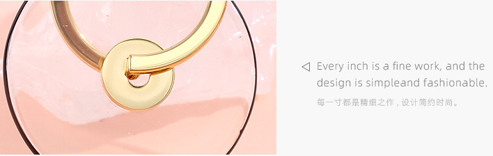 925 Silver Needle Transparent Disc Earrings
