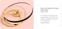 925 Silver Needle Transparent Disc Earrings