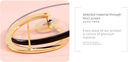 925 Silver Needle Transparent Disc Earrings
