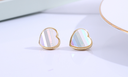925 Silver Needle Elegant Loving Heart Earrings