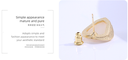 925 Silver Needle Elegant Loving Heart Earrings