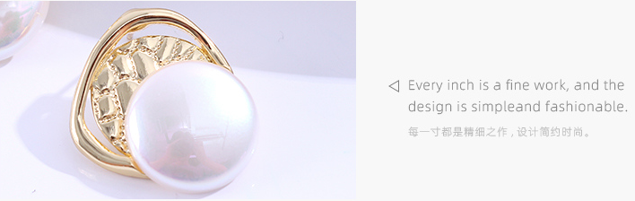 925 Silver Needle Stylish Retro Artificial Pearl Metal Earrings