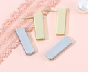 925 Silver Needle Stylish Square Bar Two Tone Earrings