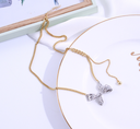 Delicate Bow Tassel Necklace