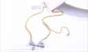 Delicate Bow Tassel Necklace