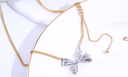 Delicate Bow Tassel Necklace