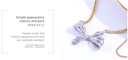 Delicate Bow Tassel Necklace