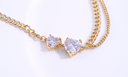 Delicate Loving Heart Zircon Necklace