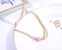 Delicate Loving Heart Zircon Necklace