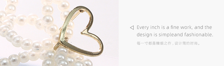 Stylish Loving Heart Artificial Pearl Bow Earrings