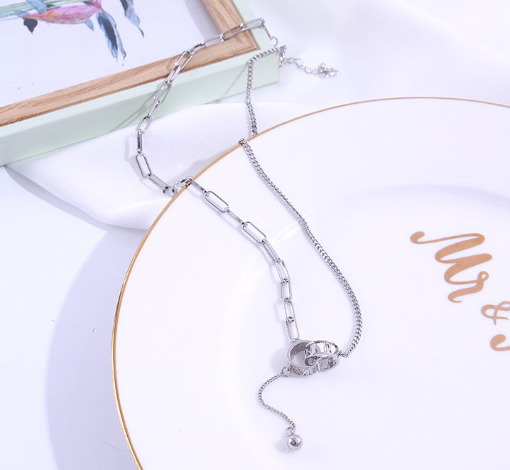Stylish Simple Rings Necklace